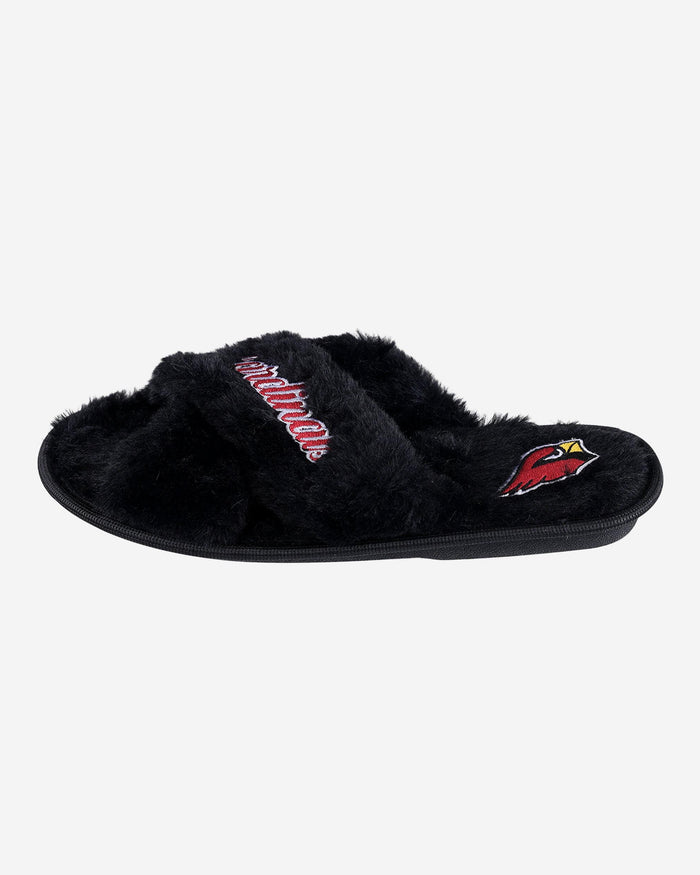 Arizona Cardinals Womens Script Wordmark Fur Cross Slide FOCO - FOCO.com