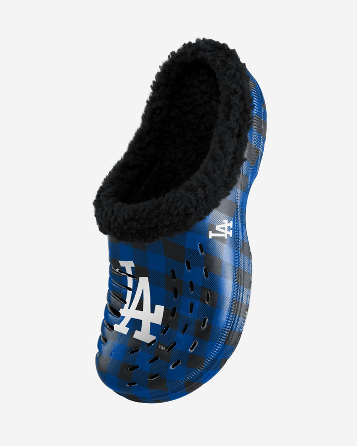 Los Angeles Dodgers Sherpa Lined Buffalo Check Clog FOCO - FOCO.com