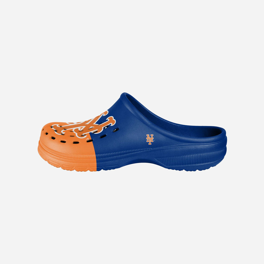 New York Mets Mens Colorblock Big Logo Clog FOCO S - FOCO.com