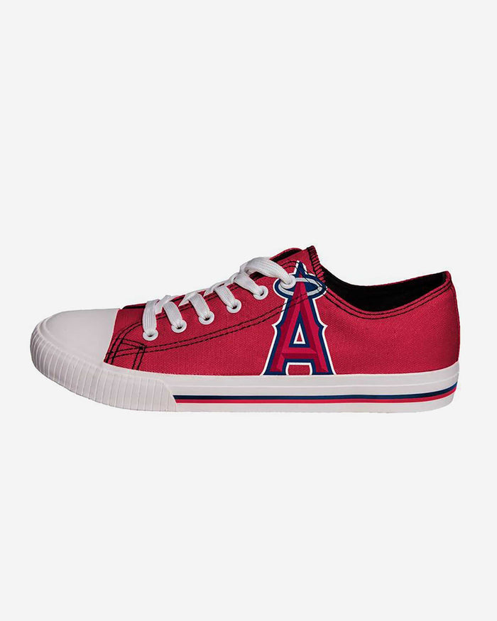 Los Angeles Angels Mens Low Top Big Logo Canvas Shoe FOCO - FOCO.com