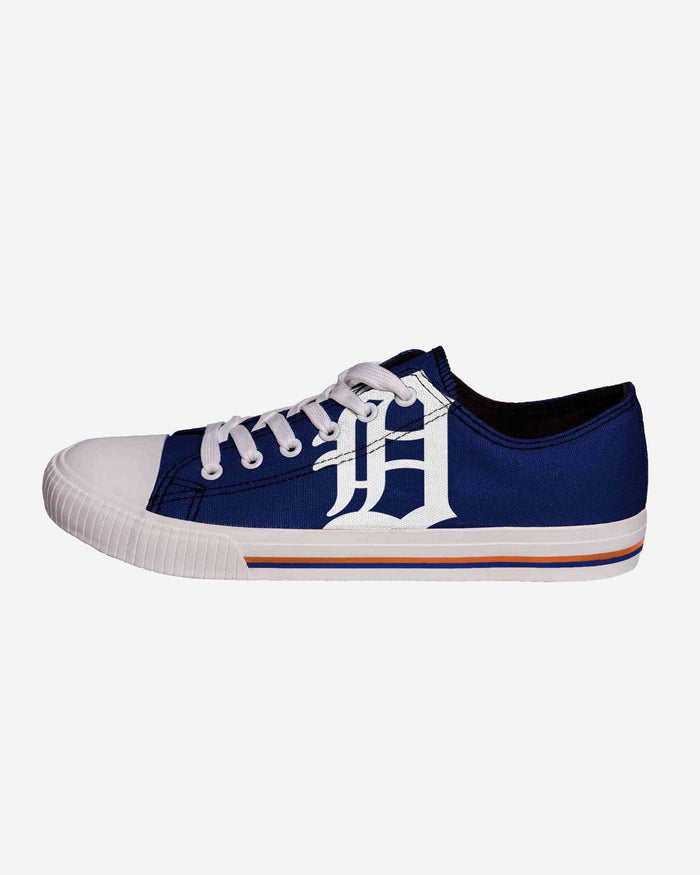 Detroit Tigers Mens Low Top Big Logo Canvas Shoe FOCO - FOCO.com