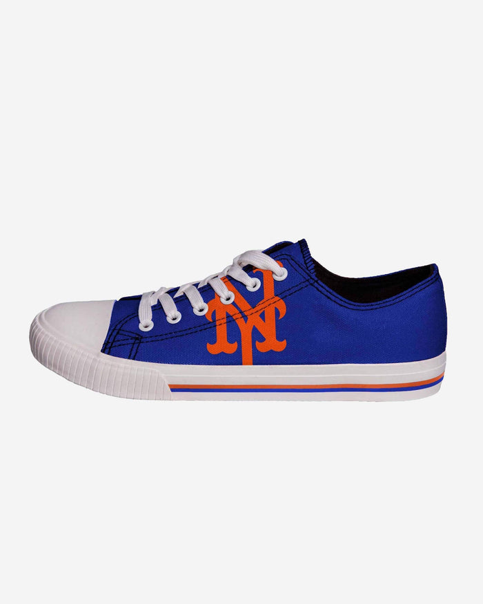 New York Mets Mens Low Top Big Logo Canvas Shoe FOCO - FOCO.com