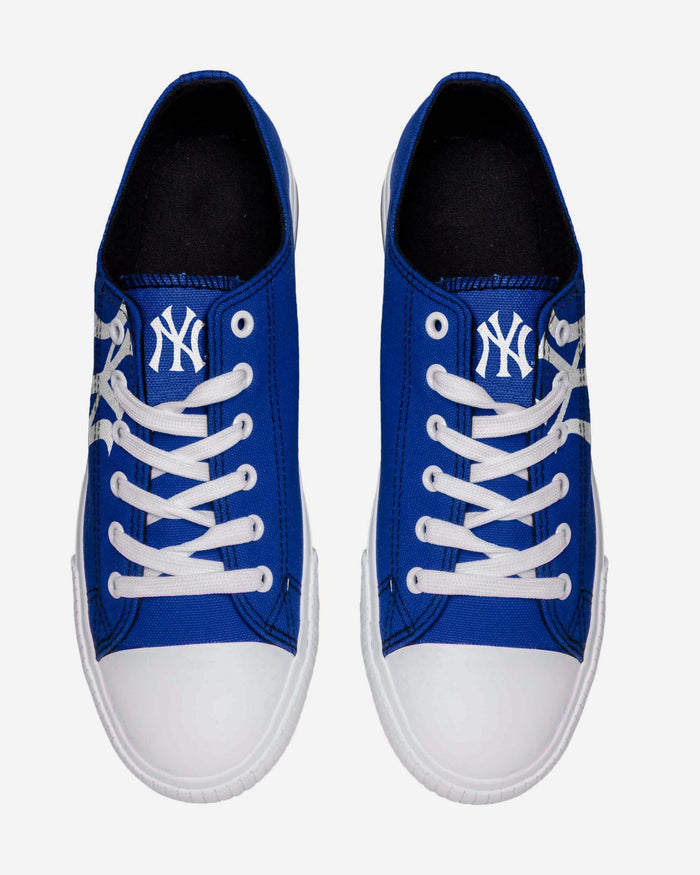 New York Yankees Mens Low Top Big Logo Canvas Shoe FOCO - FOCO.com