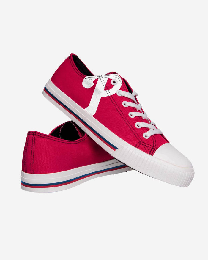 Philadelphia Phillies Mens Low Top Big Logo Canvas Shoe FOCO - FOCO.com