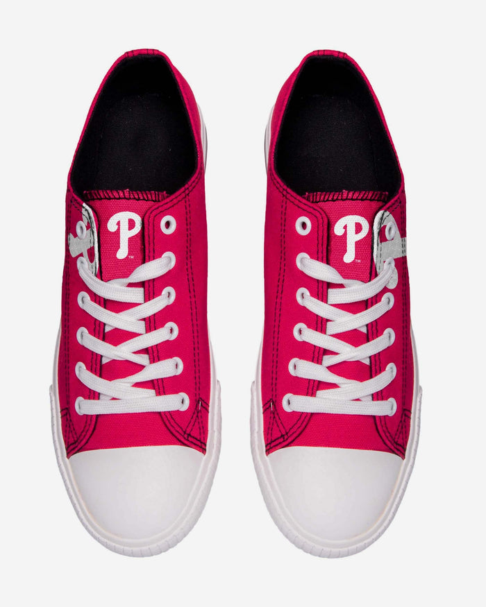 Philadelphia Phillies Mens Low Top Big Logo Canvas Shoe FOCO - FOCO.com