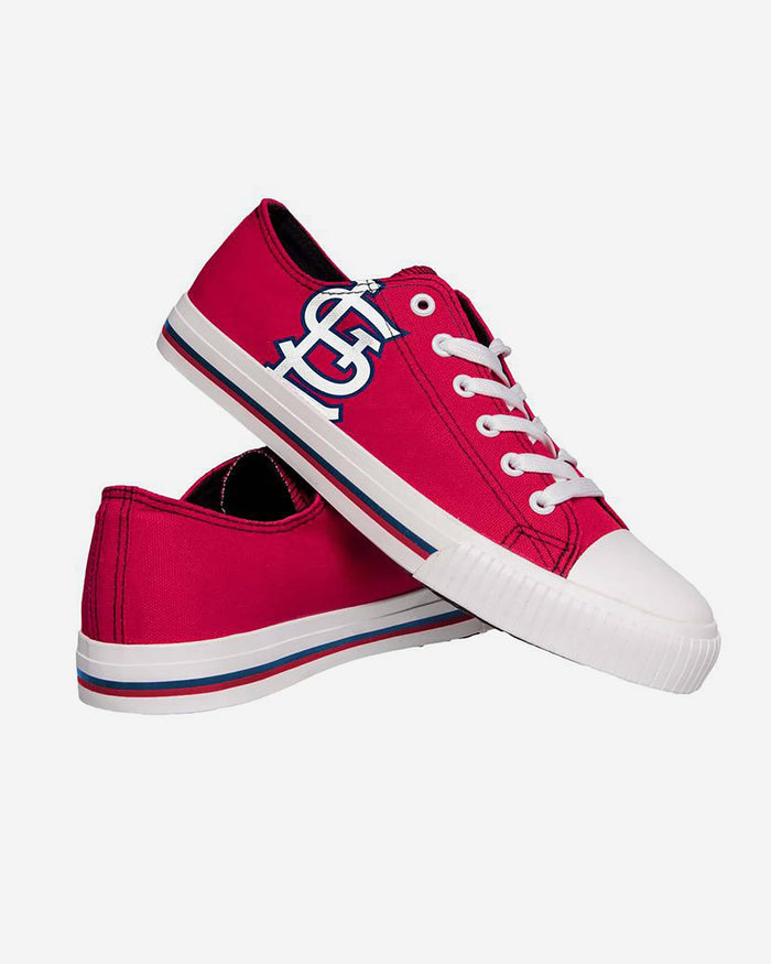 St Louis Cardinals Mens Low Top Big Logo Canvas Shoe FOCO - FOCO.com