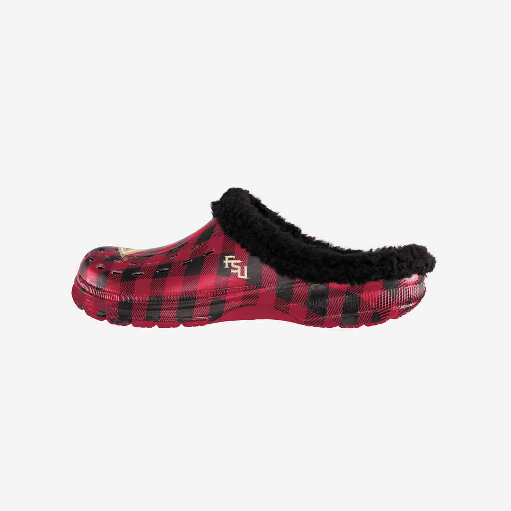 Florida State Seminoles Sherpa Lined Buffalo Check Clog FOCO S - FOCO.com