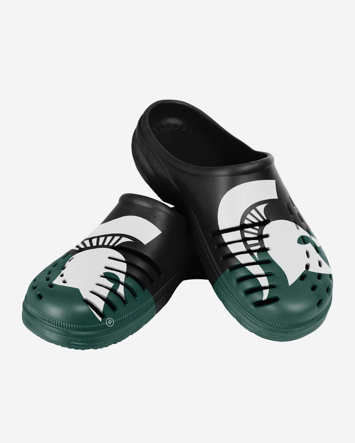 Michigan State Spartans Colorblock Big Logo Clog FOCO - FOCO.com