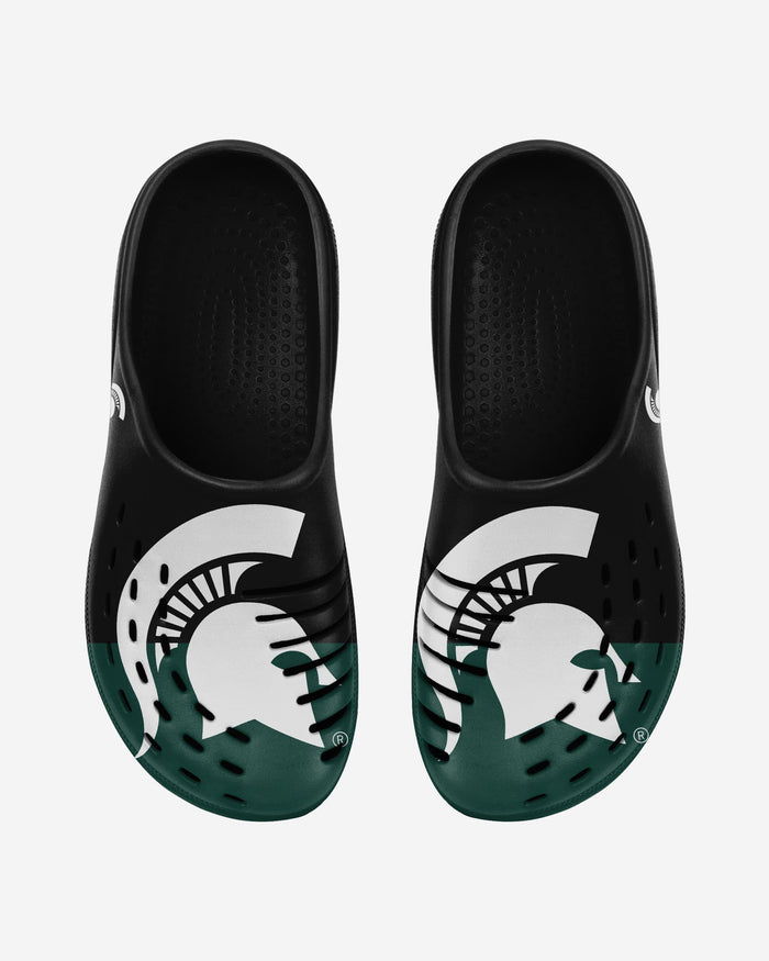 Michigan State Spartans Colorblock Big Logo Clog FOCO S - FOCO.com