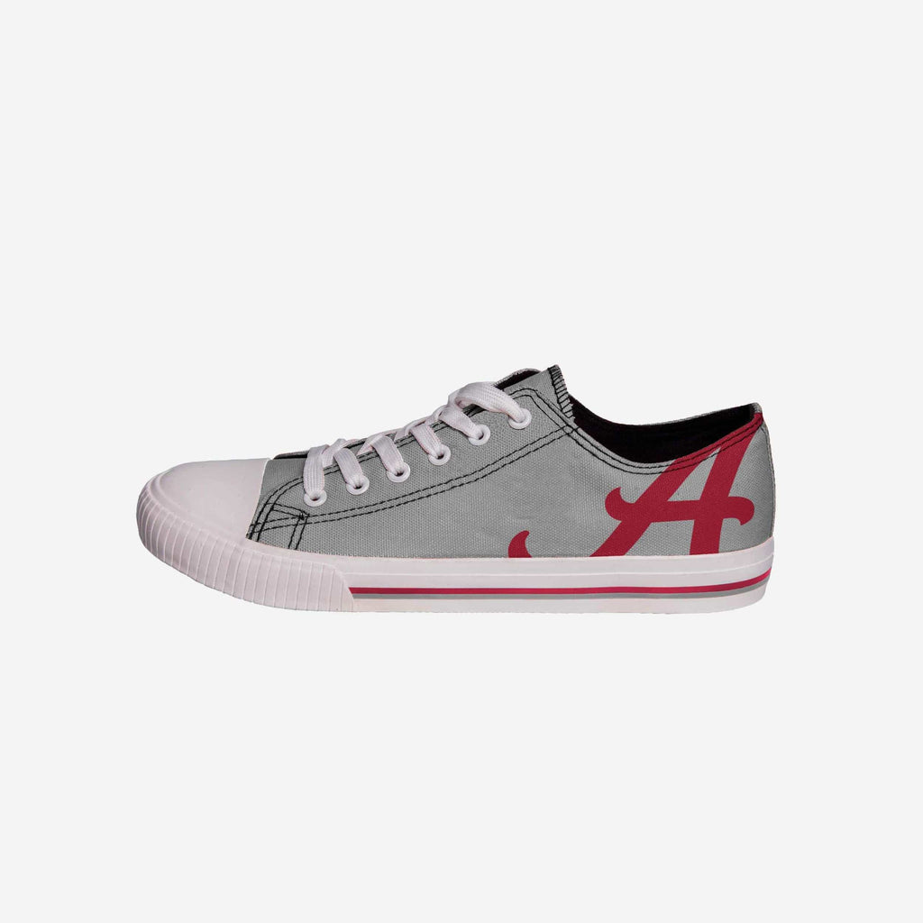 Alabama Crimson Tide Mens Low Top Big Logo Canvas Shoe FOCO - FOCO.com