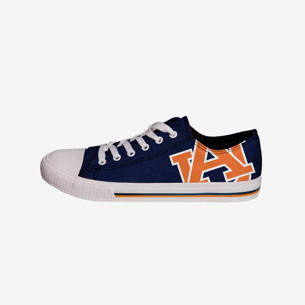 Auburn Tigers Mens Low Top Big Logo Canvas Shoe FOCO - FOCO.com