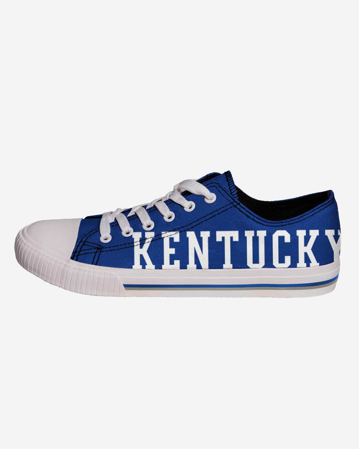 Kentucky Wildcats Mens Low Top Big Logo Canvas Shoe FOCO - FOCO.com