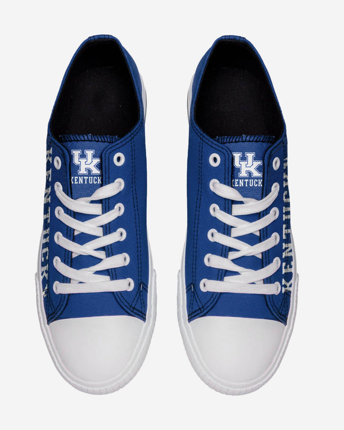 Kentucky Wildcats Mens Low Top Big Logo Canvas Shoe FOCO - FOCO.com