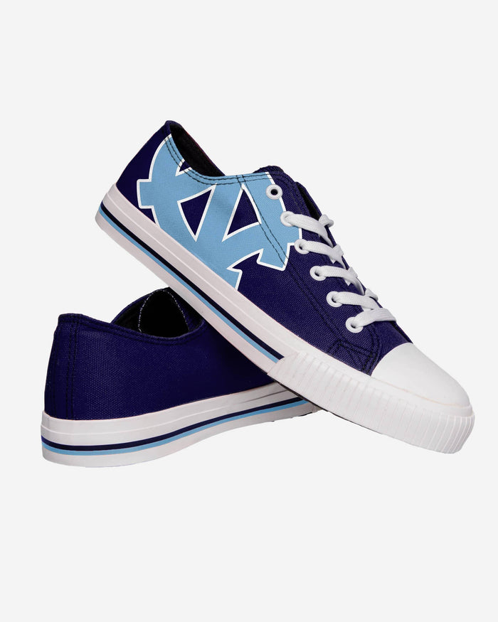 North Carolina Tar Heels Mens Low Top Big Logo Canvas Shoe FOCO - FOCO.com