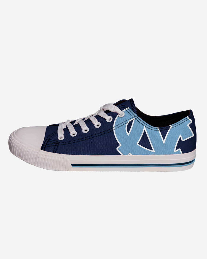 North Carolina Tar Heels Mens Low Top Big Logo Canvas Shoe FOCO - FOCO.com