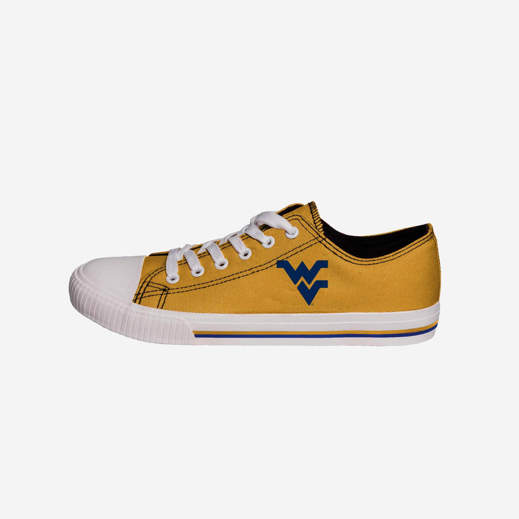 West Virginia Mountaineers Mens Low Top Big Logo Canvas Shoe FOCO - FOCO.com