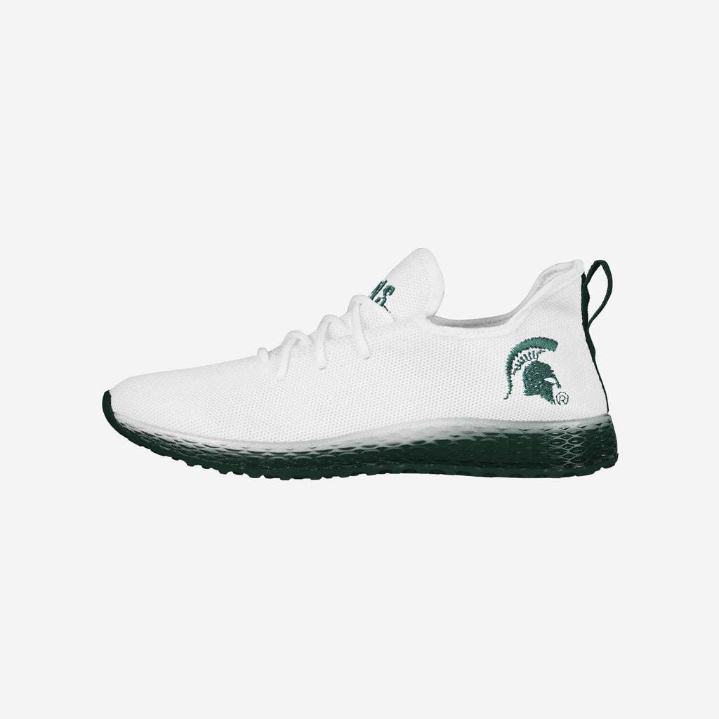 Michigan State Spartans Gradient Midsole White Sneakers FOCO 7 - FOCO.com