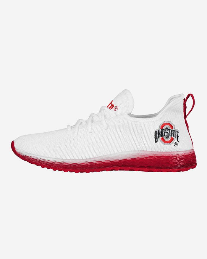 Ohio State Buckeyes Gradient Midsole White Sneakers FOCO 7 - FOCO.com