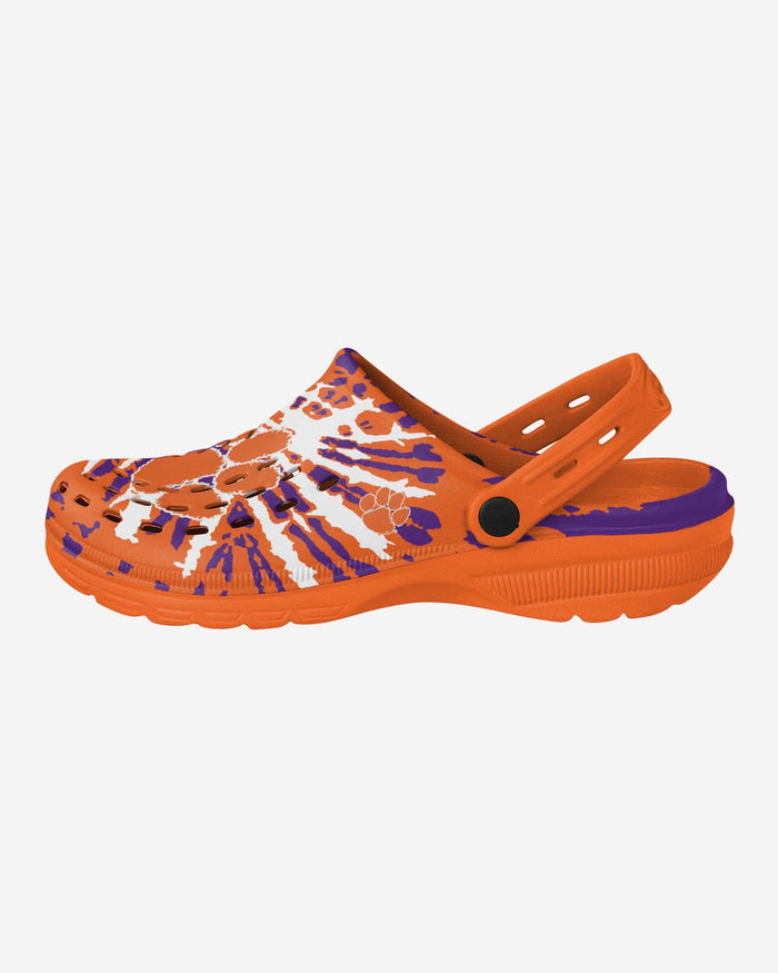 Clemson Tigers Tie-Dye Clog With Strap FOCO S - FOCO.com