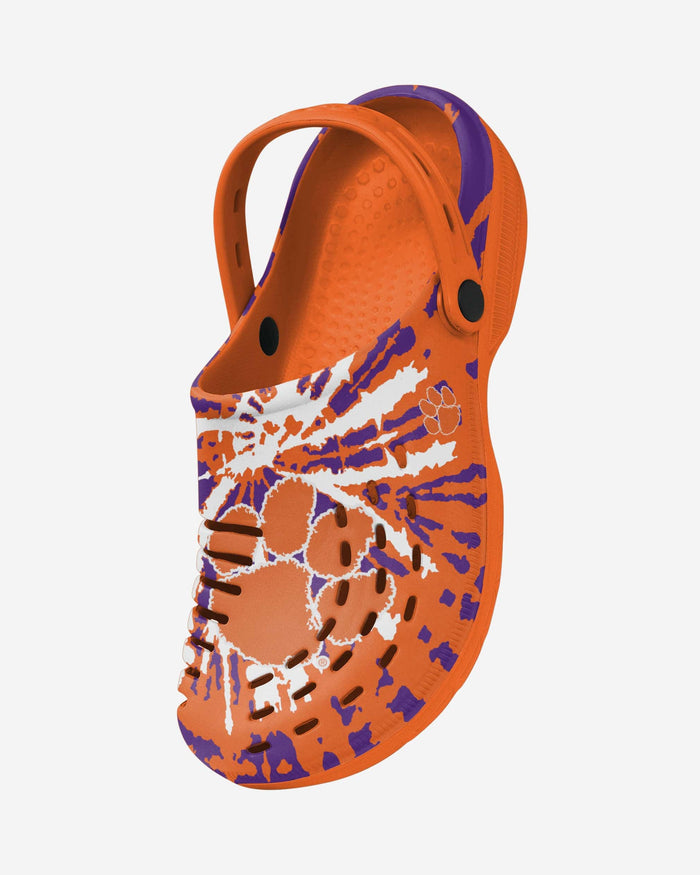 Clemson Tigers Tie-Dye Clog With Strap FOCO - FOCO.com