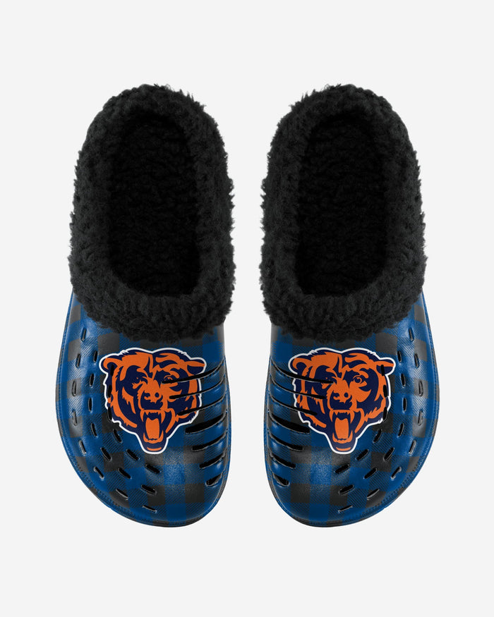 Chicago Bears Sherpa Lined Buffalo Check Clog FOCO - FOCO.com