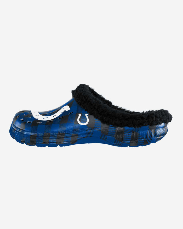 Indianapolis Colts Sherpa Lined Buffalo Check Clog FOCO S - FOCO.com