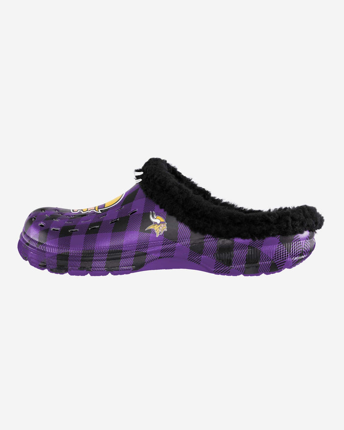 Minnesota Vikings Sherpa Lined Buffalo Check Clog FOCO S - FOCO.com