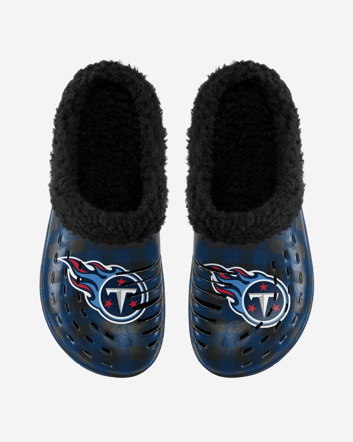 Tennessee Titans Sherpa Lined Buffalo Check Clog FOCO - FOCO.com