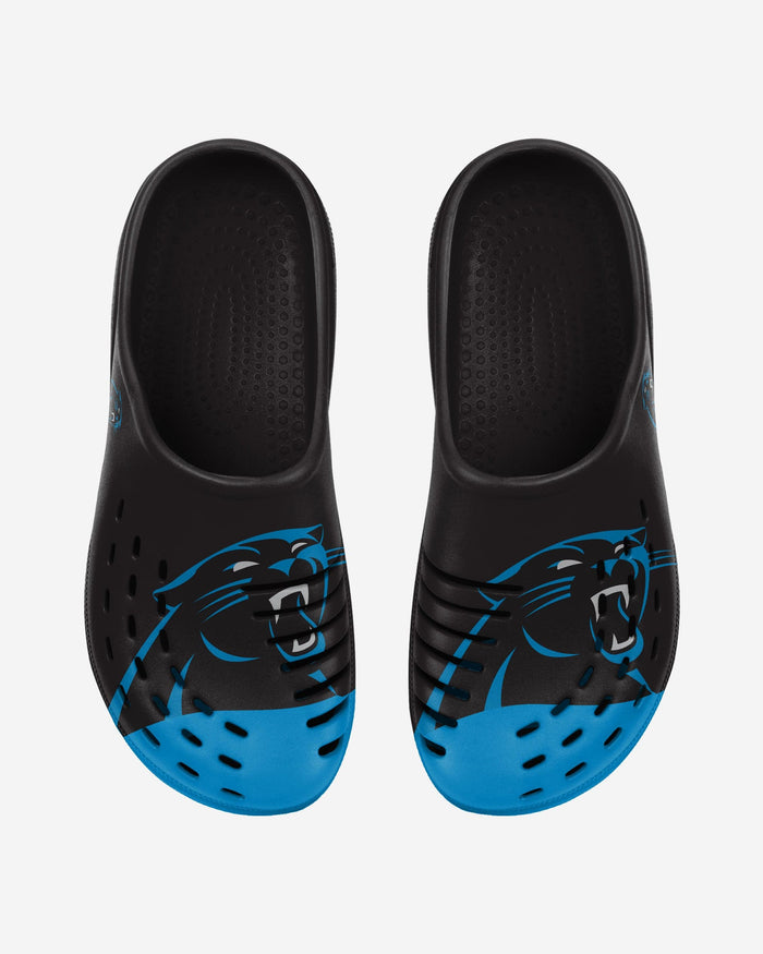 Carolina Panthers Colorblock Big Logo Clog FOCO S - FOCO.com