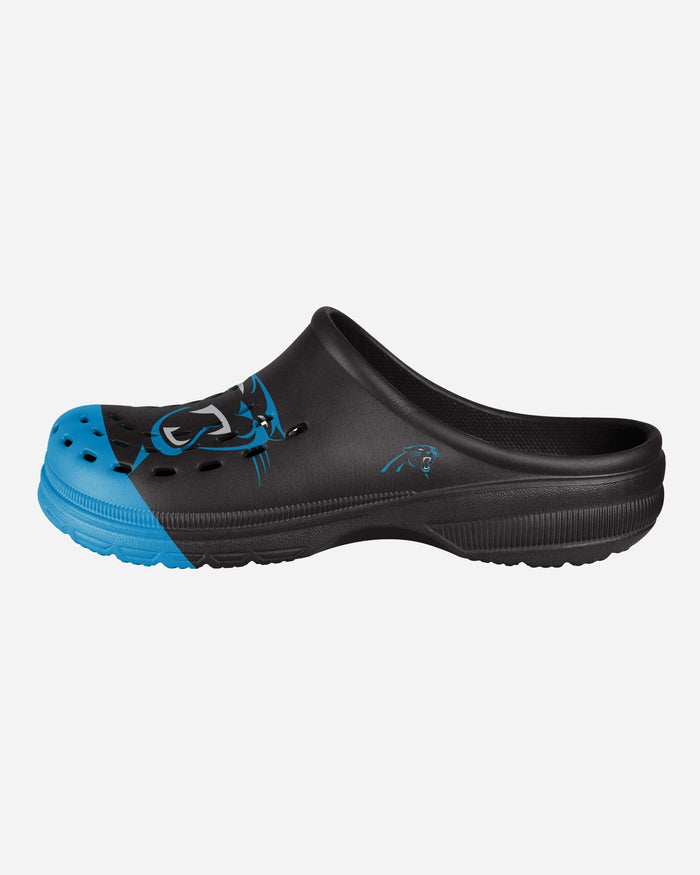 Carolina Panthers Colorblock Big Logo Clog FOCO - FOCO.com