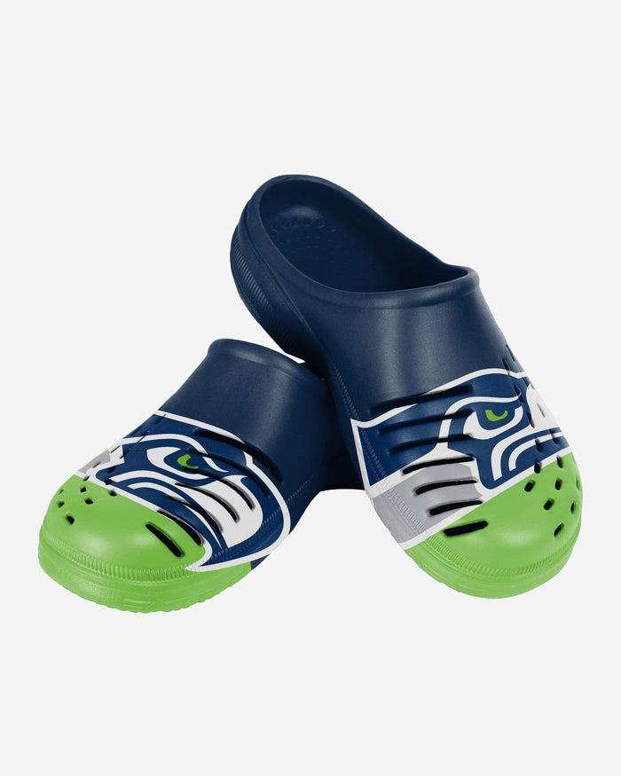 Seattle Seahawks Colorblock Big Logo Clog FOCO - FOCO.com