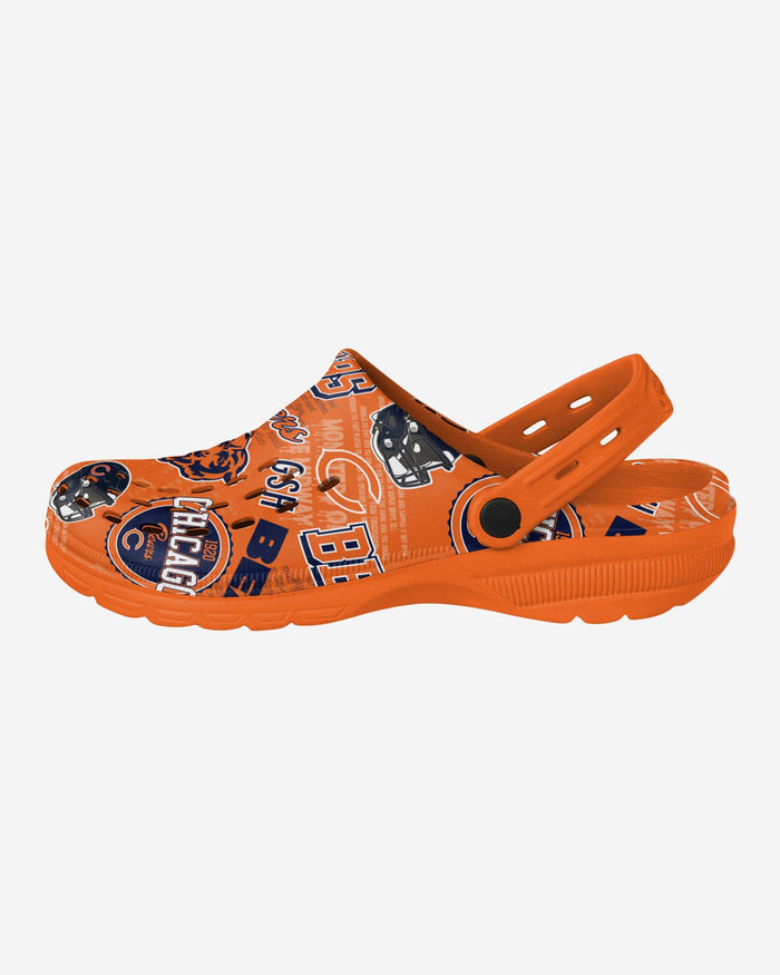 Chicago Bears Historic Print Clog With Strap FOCO S - FOCO.com