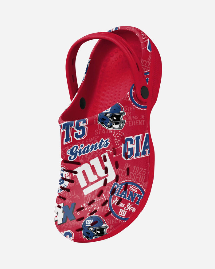 New York Giants Historic Print Clog With Strap FOCO - FOCO.com