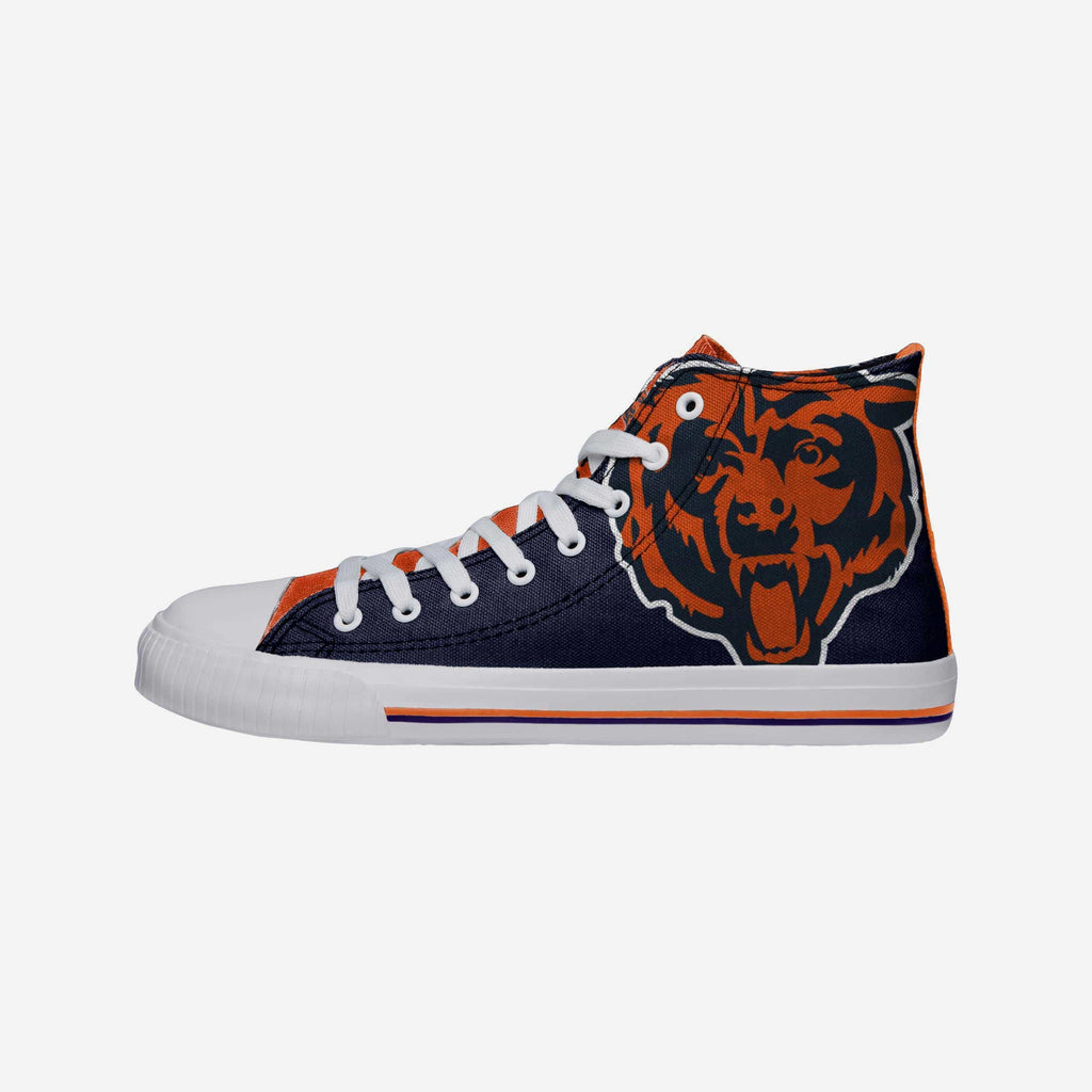 Chicago Bears Mens High Top Big Logo Canvas Shoe FOCO - FOCO.com
