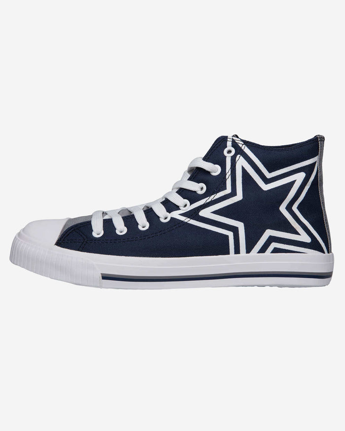 Dallas Cowboys Mens High Top Big Logo Canvas Shoe FOCO - FOCO.com