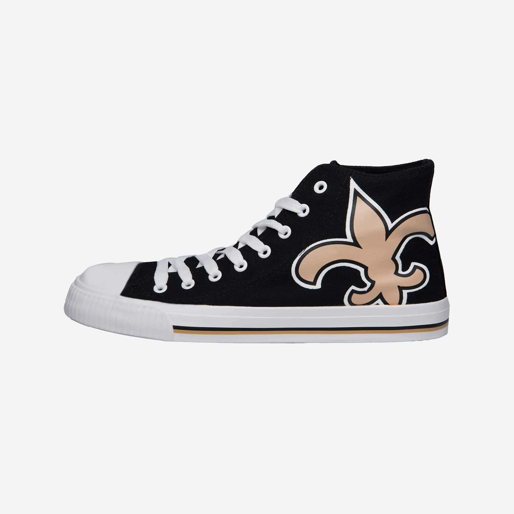 New Orleans Saints Mens High Top Big Logo Canvas Shoe FOCO - FOCO.com