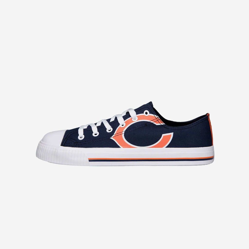 Chicago Bears Mens Low Top Big Logo Canvas Shoe FOCO - FOCO.com