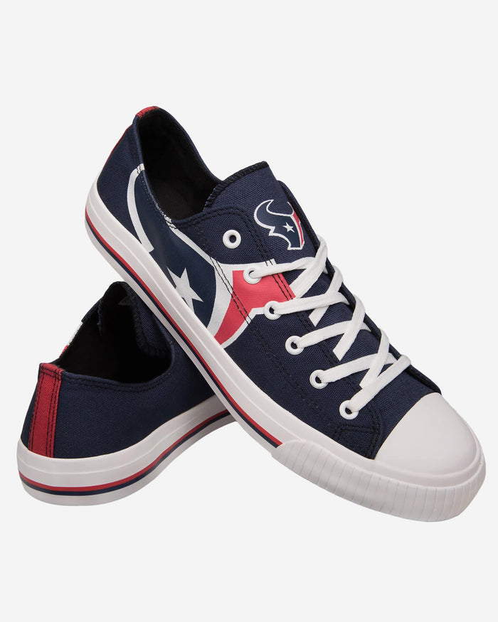 Houston Texans Mens Low Top Big Logo Canvas Shoe FOCO - FOCO.com