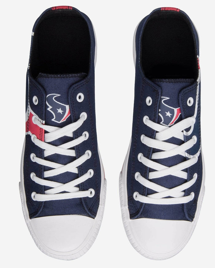 Houston Texans Mens Low Top Big Logo Canvas Shoe FOCO - FOCO.com