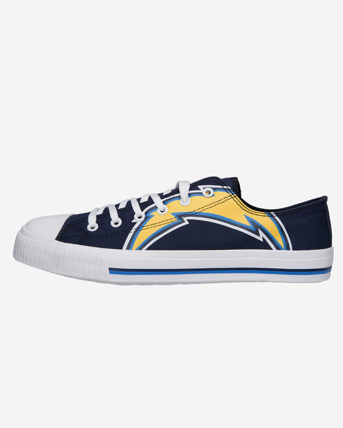 Los Angeles Chargers Mens Low Top Big Logo Canvas Shoe FOCO - FOCO.com