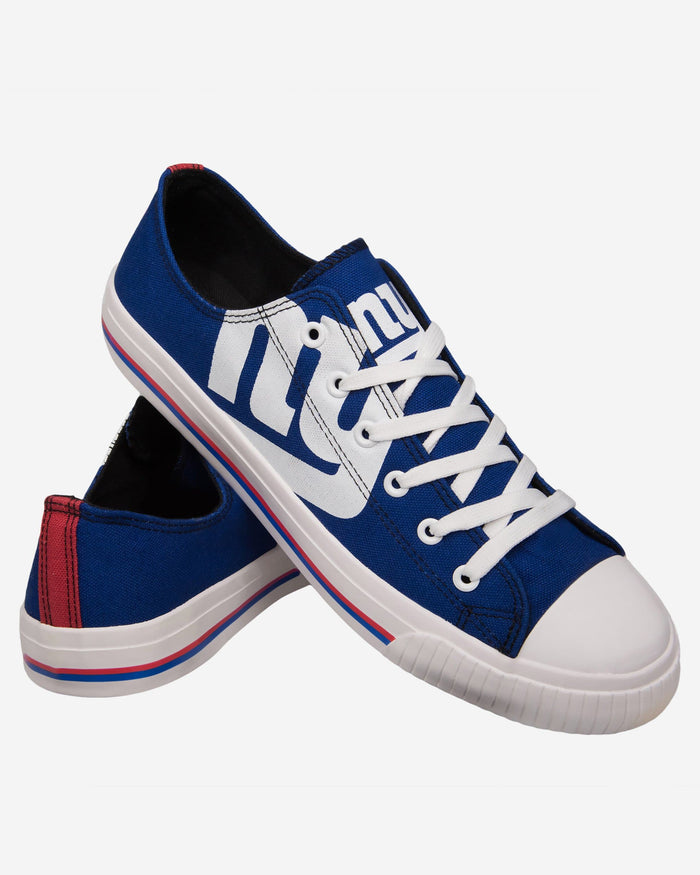 New York Giants Mens Low Top Big Logo Canvas Shoe FOCO - FOCO.com