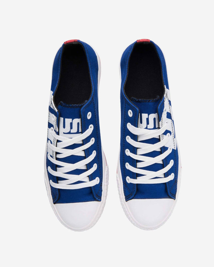 New York Giants Mens Low Top Big Logo Canvas Shoe FOCO - FOCO.com