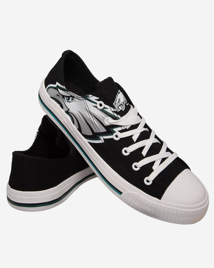 Philadelphia Eagles Mens Low Top Big Logo Canvas Shoe FOCO - FOCO.com