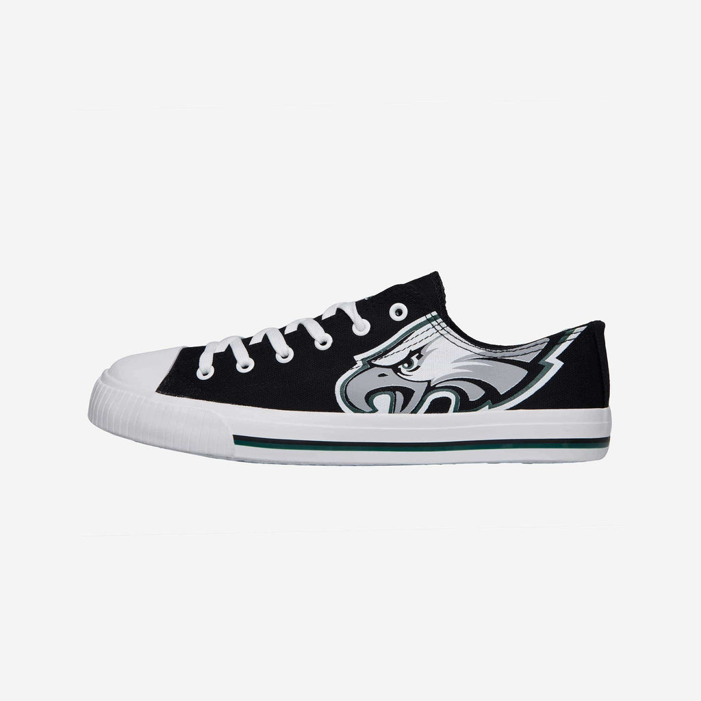 Philadelphia Eagles Mens Low Top Big Logo Canvas Shoe FOCO - FOCO.com