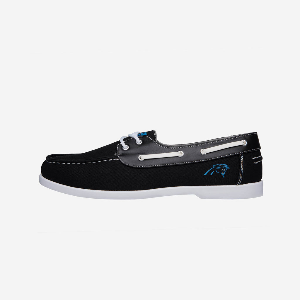 Carolina Panthers Mens Side Logo Canvas Shoe FOCO - FOCO.com