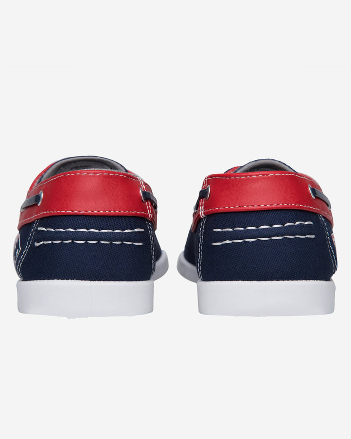 New England Patriots Mens Side Logo Canvas Shoe FOCO - FOCO.com