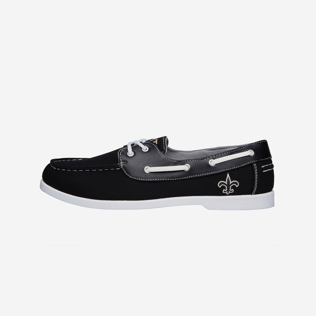 New Orleans Saints Mens Side Logo Canvas Shoe FOCO - FOCO.com