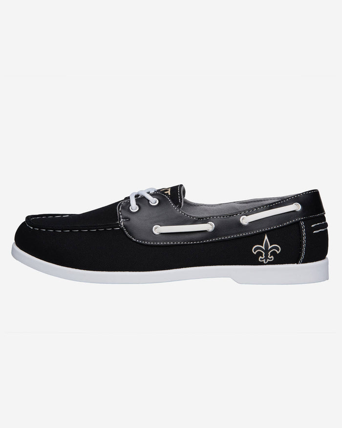 New Orleans Saints Mens Side Logo Canvas Shoe FOCO - FOCO.com