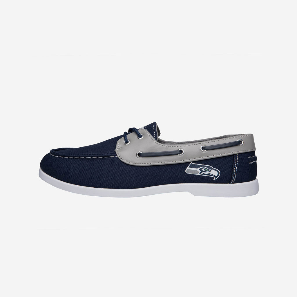 Seattle Seahawks Mens Side Logo Canvas Shoe FOCO - FOCO.com