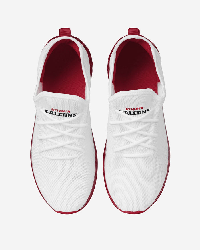 Atlanta Falcons Gradient Midsole White Sneakers FOCO - FOCO.com